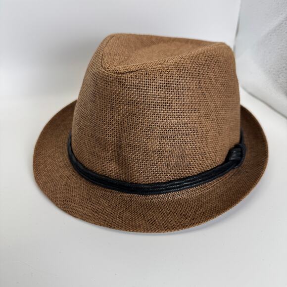 Levi's Other - Levi's Woven Fedora Hat Braided Band Brown Sun Travel Vacation L XL